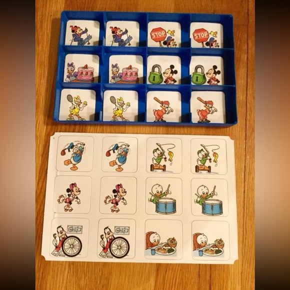 DISNEY VTG 90 Mickey Mouse Collectable Memory Game - Picture 5 of 9